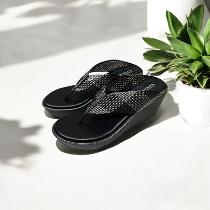 Elegant & Comfortable Slip-On Sandals with Heels for Women