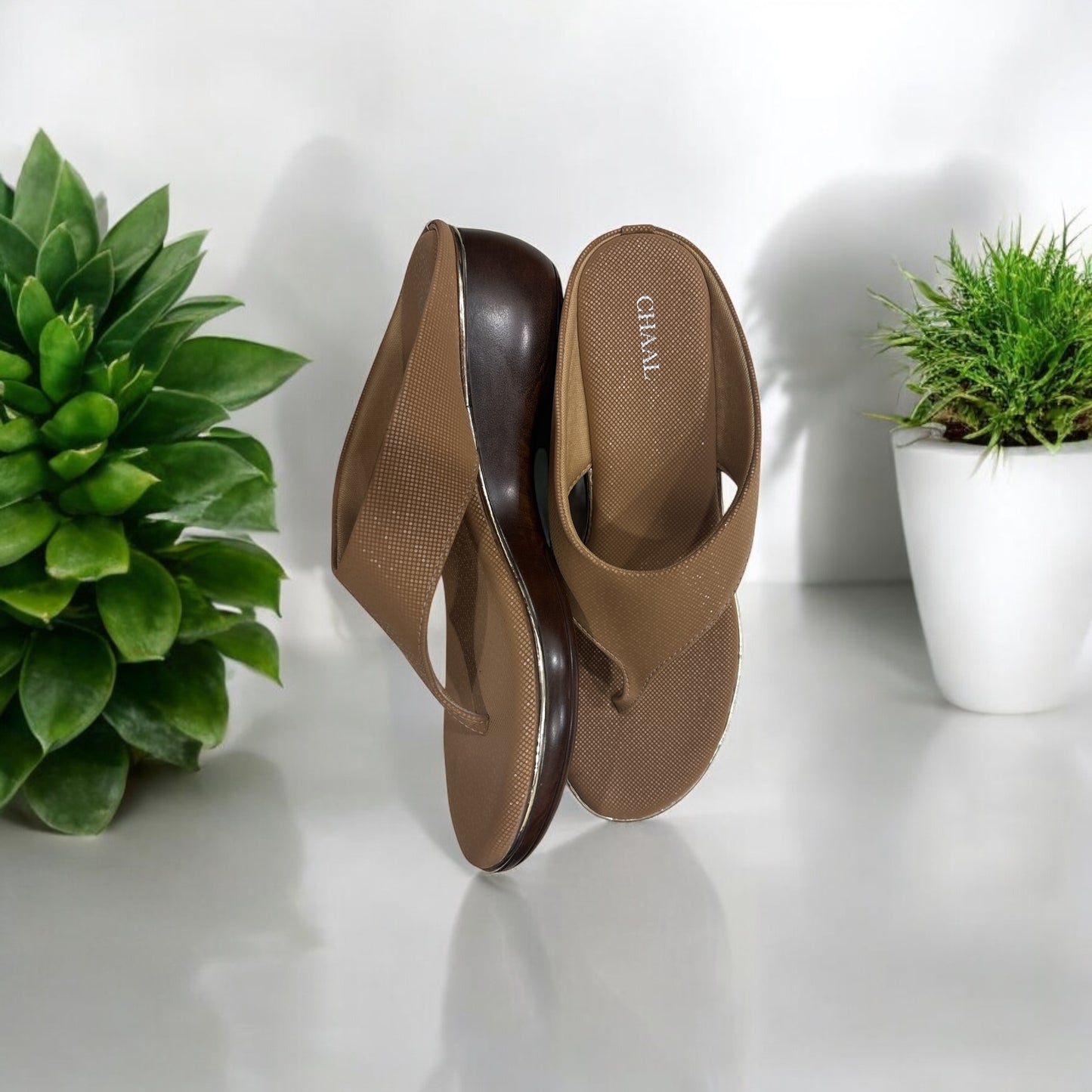 Ladies Brown Sandal